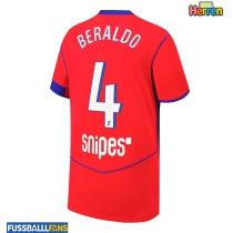 Paris Saint-Germain Lucas Beraldo #4 3rd trikot 2025-26 Kurzarm